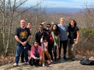 Lab hiking to Springer Mountain (Fall 2019)